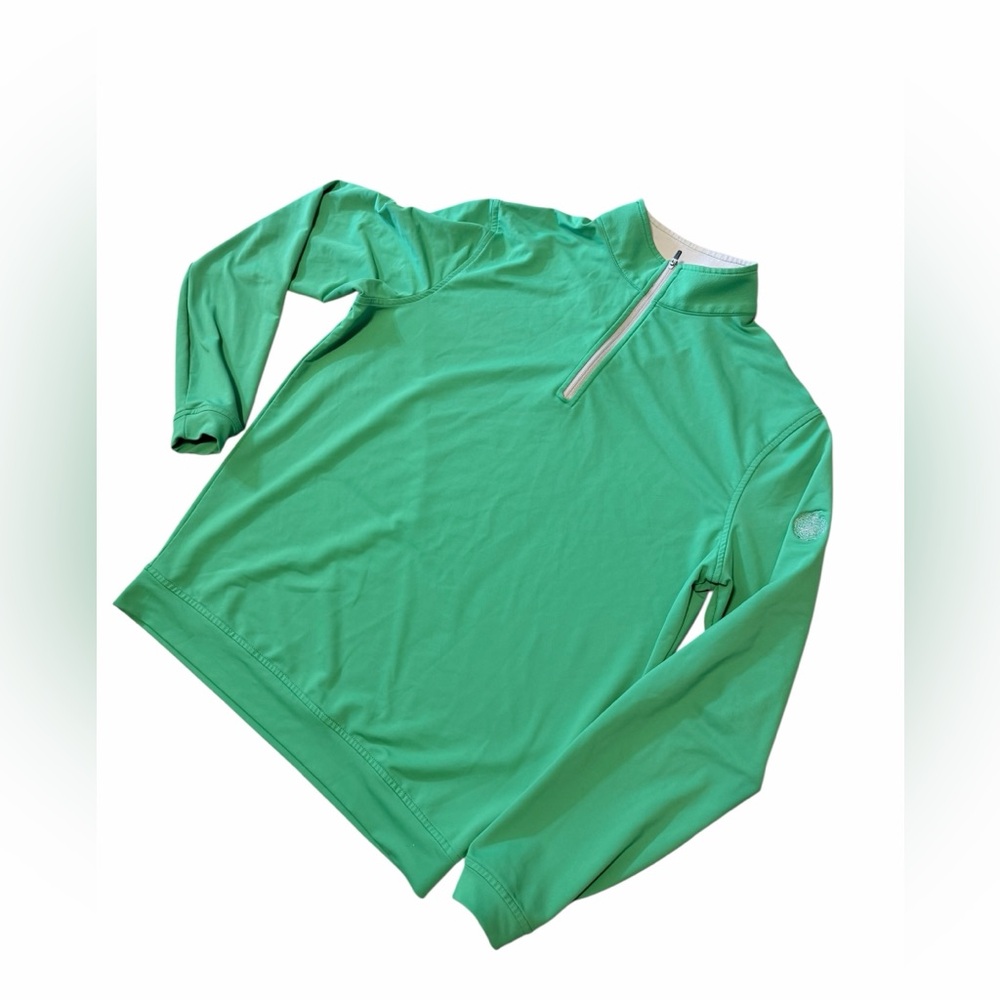 💜Peter Millar Perth Mélange Performance Quarter-Zip. - Picture 6 of 12